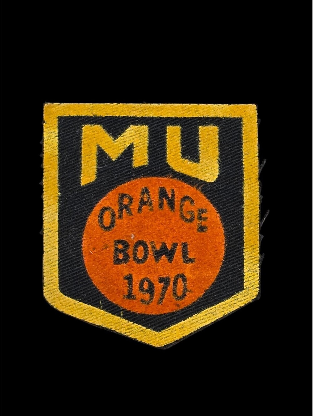 Vtg 1970 Missouri Mizzou University Patch Orange Bowl
